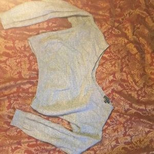 DYNAMITE knit cropped shirt